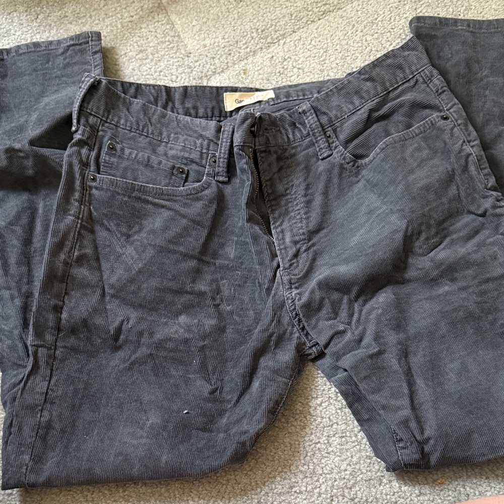 GAP Men's Charcoal Corduroy Pants